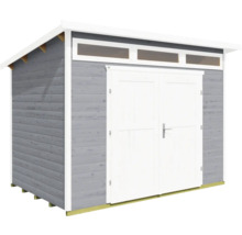 Gartenhaus weka 264 Gr. 4 inkl. Oberlicht, Fußboden 354 x 322 cm hellgrau