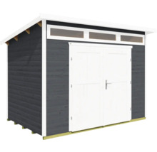 Gartenhaus weka 264 Gr. 4 inkl. Oberlicht, Fußboden 354 x 322 cm anthrazit