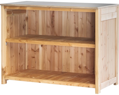 Armoire à outils/Cuisine d'extérieur type 453 Buffet 120x92x58 cm douglasie Étagère en bois avec deux tablettes