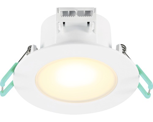 Éclairage encastré LED à intensité lumineuse variable IP65 7W 550 lm 2200-3000 K Sylspot blanc/mat Ø 87/68-74 mm 230 V