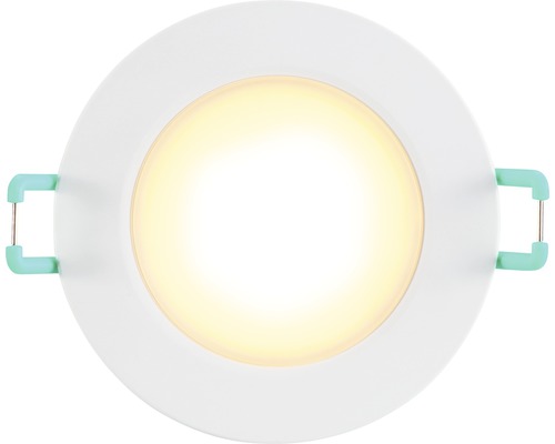 Spot LED rond à encastrer avec ressorts de fixation