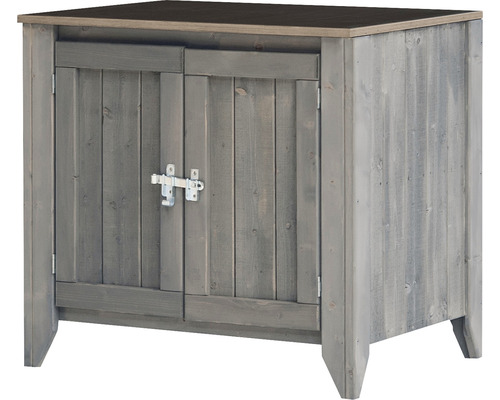 Gartenschrank/Outdoorküche Konsta Typ 559 Sideboard inkl. 2 Türen 80 x 60 x 73 cm hellgrau