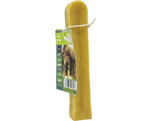 Friandise à mâcher pour chien avec étiquette