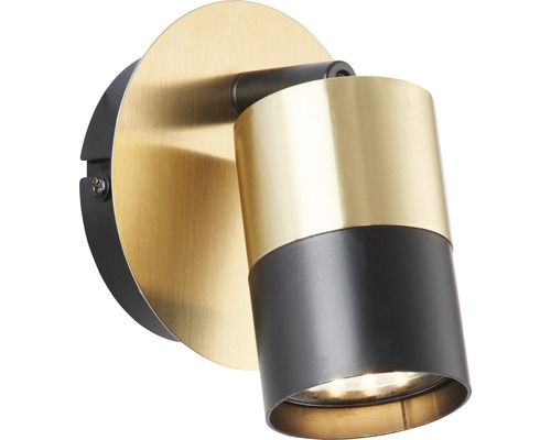 Wandleuchte aus Metall mit Spot