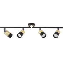 Deckenleuchte mit vier Strahlern, LED, aus Metall
