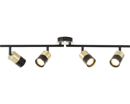 Deckenleuchte mit vier Strahlern, Metallelemente