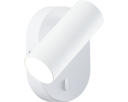 Applique murale blanche avec spot cylindrique