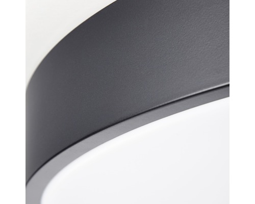 Detailansicht einer runden Deckenleuchte