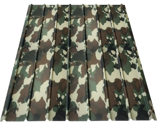 Tôle trapézoïdale à motif camouflage