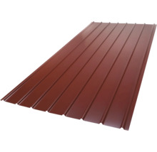 Tôle trapézoïdale PRECIT H12 rouge brun RAL 3011 2800 mm x 910 mm x 0,4 mm
