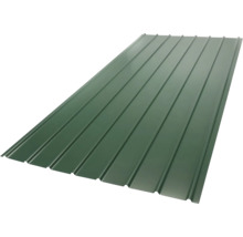 Tôle trapézoïdale PRECIT H12 vert mousse RAL 6005 2200 mm x 910 mm x 0,4 mm