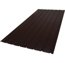 Tôle trapézoïdale PRECIT H12 brun chocolat RAL 8017 3600 mm x 910 mm x 0,4 mm
