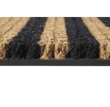 Paillasson en fibres de noix de coco Riviera stripes nature 45x75 cm-thumb-2