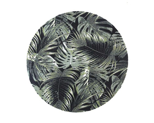 Paillasson anti-salissures Universal Palm Leaves vert Ø 100 cm