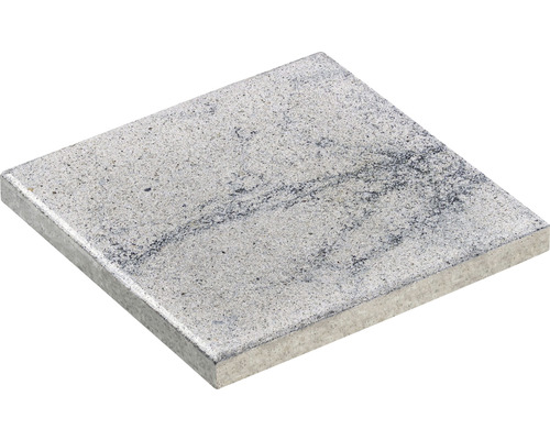 Dalle de terrasse en béton iStone Brilliant blanc-noir 40 cm x 40 cm x 4 cm Dalle de trottoir carrée en béton