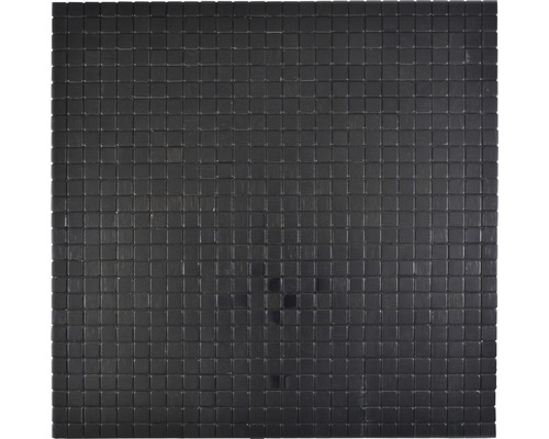 Aluminiummosaik selbstklebend Quadrat Alu black Silk brushed Mosaikfliese aus Keramik