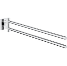 Barre porte-serviettes Grohe Quickfix Start Cube pivotant chrome brillant 40976000