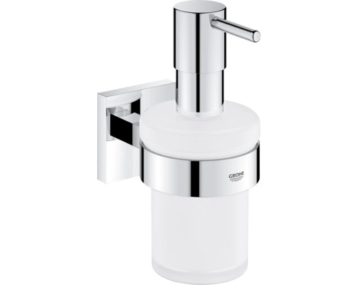 Distributeur de savon mural Grohe avec récipient en verre