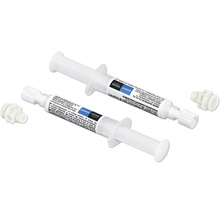Zwei Grohe Quickglue Klebstoff Spritzen mit Verbindungselementen