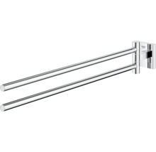 Barre porte-serviettes Grohe Quickfix Start Cube pivotant chrome brillant 40976000