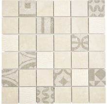Carreau de mosaïque avec différents motifs