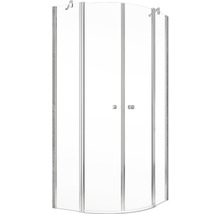 Cabine de douche avec entrée d''angle et verre clair