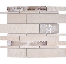 Mosaïque en beige avec différentes textures