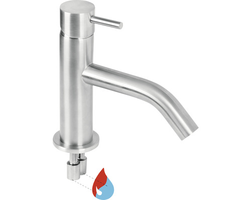 Armatur für Waschtisch aus Edelstahl