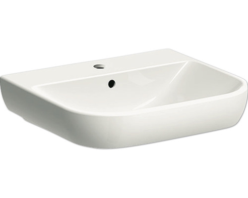 Lavabo standard Vasque GEBERIT Smyle 55,0 x 48,0 cm blanc brillant 500227011 Lavabo en céramique pour salle de bain