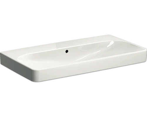 Vasque GEBERIT Smyle Square 90 cm blanc sans trou de robinetterie 500250011