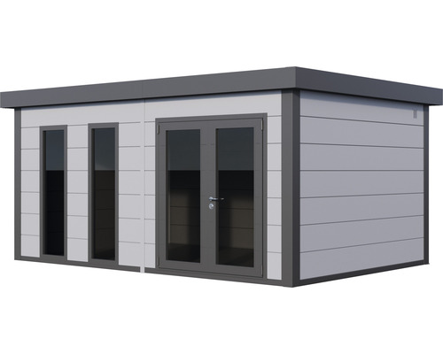 Abri de jardin moderne avec fenêtres et double porte