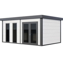 Modernes Gartenhaus mit Fenster und Doppeltür