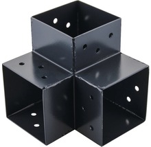 Connecteur de poteau pour construction en bois avec trous de fixation