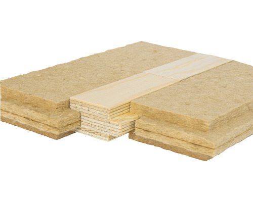 Isolant acoustique en fibre de bois STEICOfloor pour pose sous un parquet flottant 1200 x 380 x 40 mm