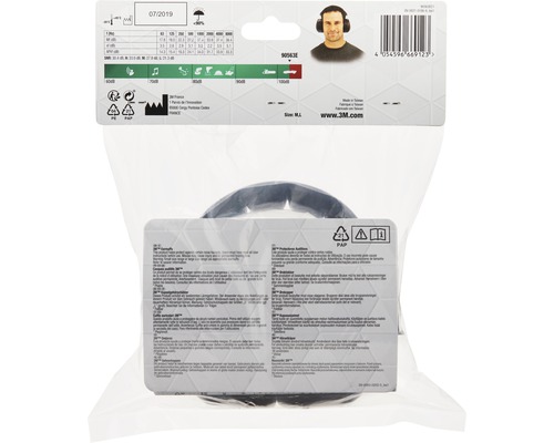 Logo 3M Coquille antibruit dans un emballage transparent