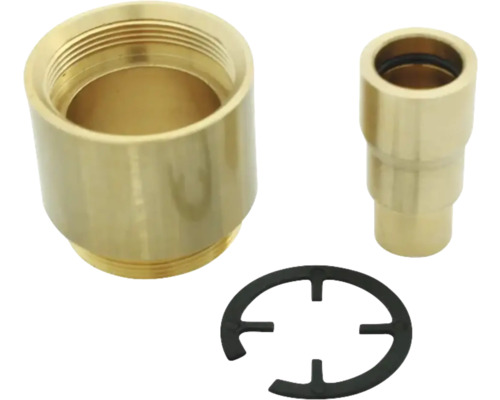 Sanitäranschluss-Set mit Messingverschraubung und Dichtung