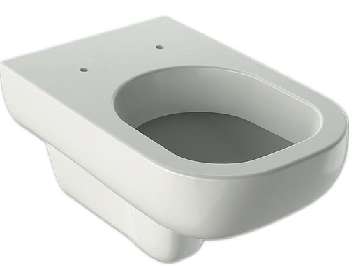 Wand-WC GEBERIT Smyle Tiefspüler mit Spülrand weiß KeraTect® Spezialglasur ohne WC-Sitz 500211018