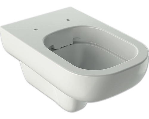 WC suspendu GEBERIT Smyle cuvette à fond creux sans bride de rinçage blanc KeraTect® laque spéciale sans abattant WC 500210018