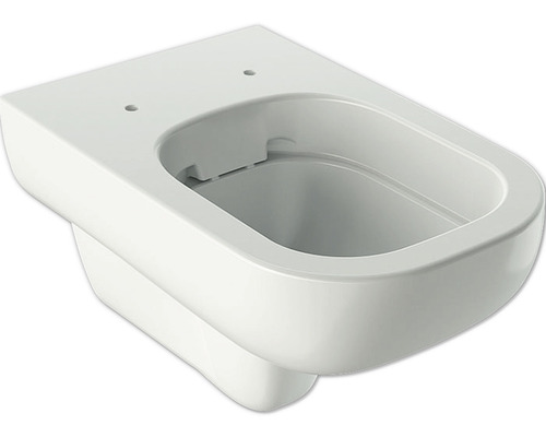 Wand-WC GEBERIT Smyle Tiefspüler ohne Spülrand weiß ohne WC-Sitz 500210011