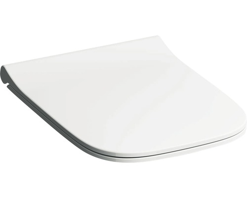 Abattant WC GEBERIT Smyle Square blanc design étroit forme sandwich avec frein de chute 500240011