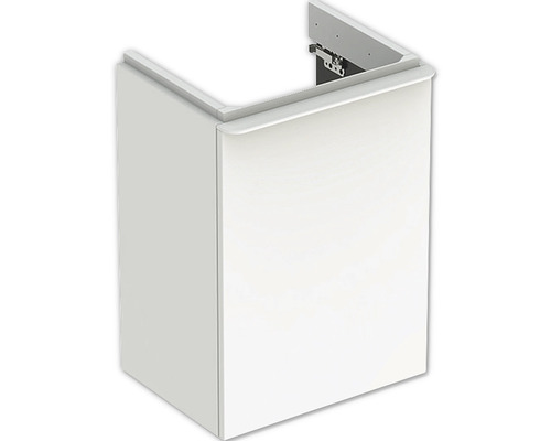 Meuble sous vasque GEBERIT Smyle Square tirant gauche pour lave-mains 44,2 cm blanc 500.351.00.1