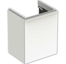 Meuble sous vasque GEBERIT Smyle Square tirant gauche pour lave-mains 49,2 cm blanc 500.364.00.1
