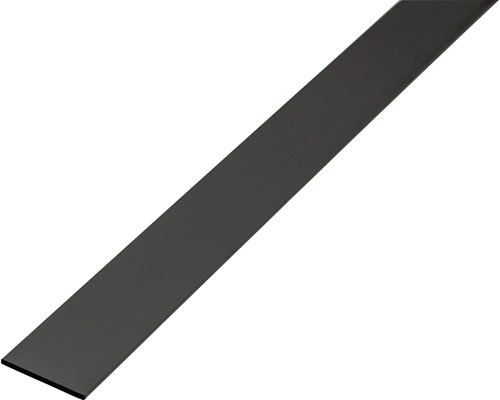 Flachstange Alu schwarz eloxiert 15x2 mm, 1 m
