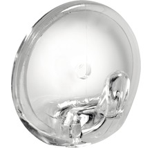Klebehaken 1 Haken Kunststoff transparent Ø 36 mm 2 Stück