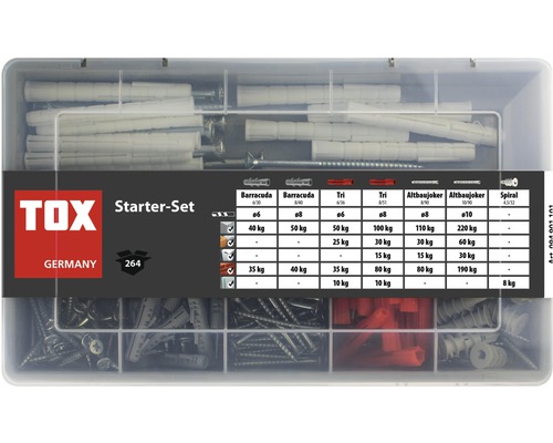 Boîte d’assortiment Tox Starter-Set 264 pièces 094901101