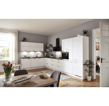 nobilia elements Winkelküche mit Geräten Urban 540 cm alpinweiss matt vormontiert Variante rechts 745202602972
