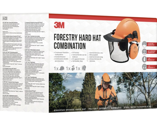 Emballage combiné de casque forestier 3M