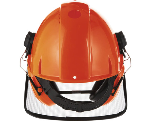 Casque forestier avec visière et protection auditive