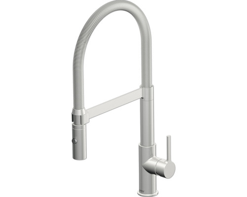 Mitigeur de cuisine avec douchette flexible Lenz ALUNA acier inoxydable brillant 46070511 Mitigeur de cuisine avec douchette flexible Lenz ALUNA acier inoxydable brillant 46070511
