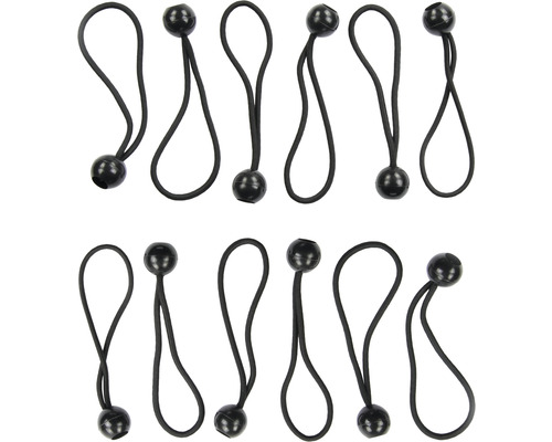 Mehrere Gummiseile mit Kugel zur Befestigung
